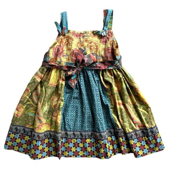 Matilda Jane Leona Dress You and Me Scottie Dog Apron Dress Size 4 - Picture 15 of 16
